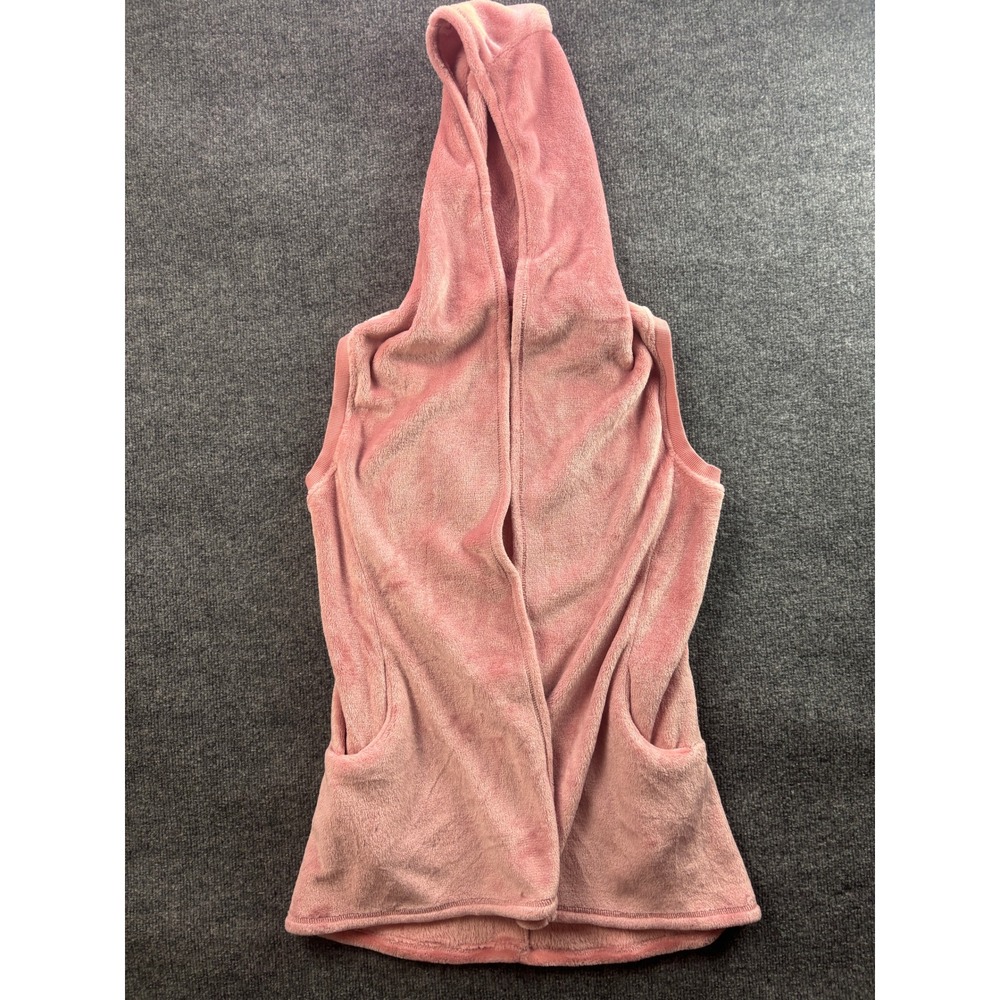 UGG Hooded Vest Womens XS/S Pink Fleece Open Front Sleeveless UA5480W